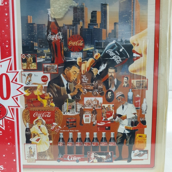NOS Coca Cola Tin Box 1000 Piece 20 x 27 Puzzle In Collectors Tin - Picture 2 of 8